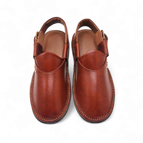 Dolphin Medicated Chapal Boot Red Brown