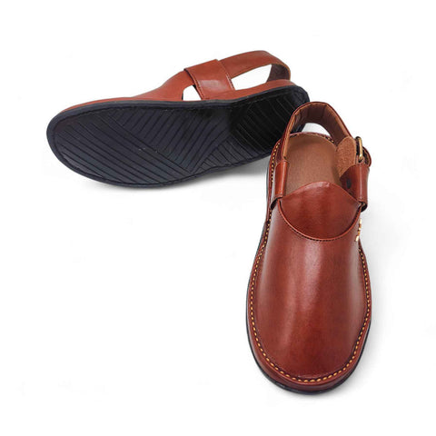 Dolphin Medicated Chapal Boot Red Brown