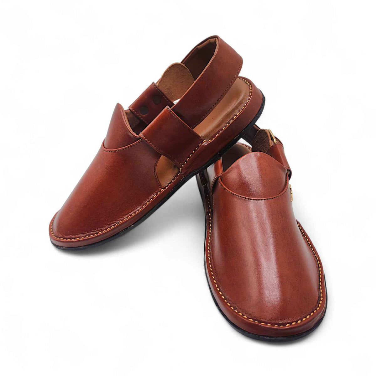 Dolphin Medicated Chapal Boot Red Brown