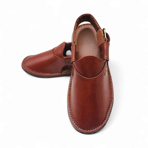 Dolphin Medicated Chapal Boot Red Brown