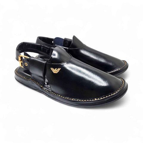 Dolphin Medicated Chappal Boot Black