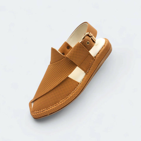 Kaptan Medicated Chappal Dotted Yellow