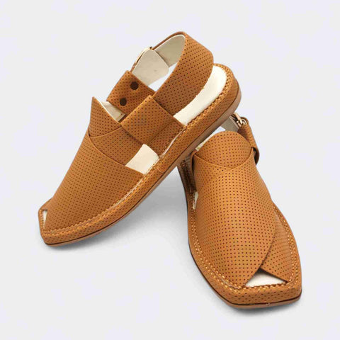 Kaptan Medicated Chappal Dotted Yellow