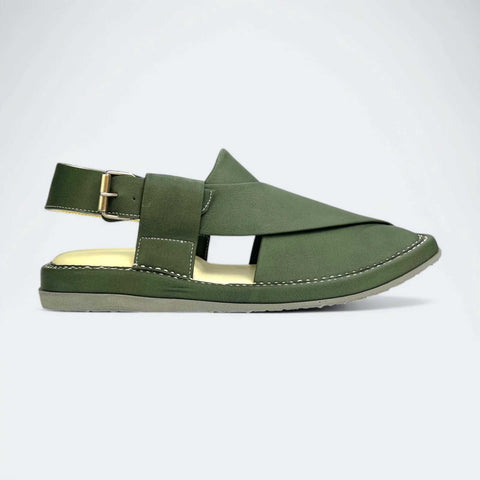 Kaptan Medicated Chappal Green
