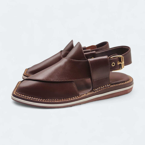 Contrast Sole Medicated Chappal Brown