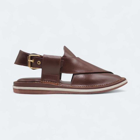 Contrast Sole Medicated Chappal Brown