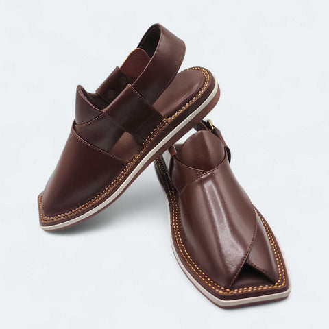 Contrast Sole Medicated Chappal Brown