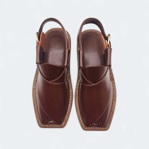 Contrast Sole Medicated Chappal Brown