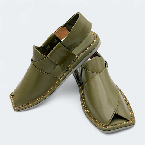 Single Sole Kaptan Medicated Chappal Mehndi