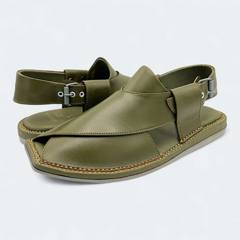 Single Sole Kaptan Medicated Chappal Mehndi