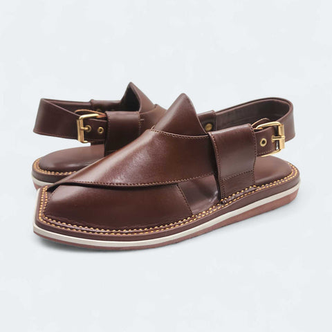 Contrast Sole Medicated Chappal Brown