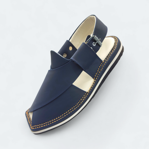 Contrast Sole Medicated Chappal Blue