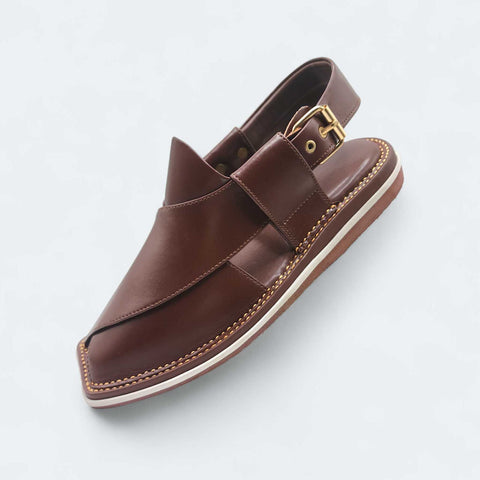 Contrast Sole Medicated Chappal Brown